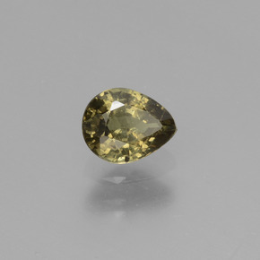 Granato cangiante Marrone verdastro a rosa rossa naturale da 0.69 ct, Forma a pera, VS