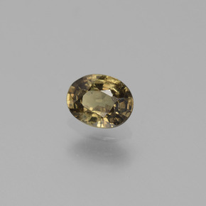 Granato cangiante naturale marrone da 0,77 ct, taglio ovale, VS
