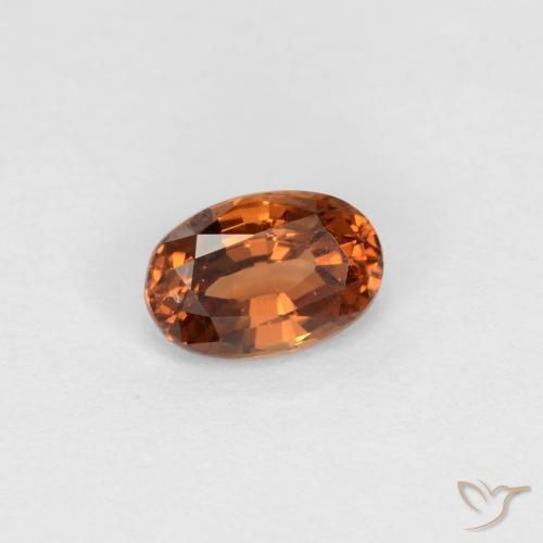 Granato cangiante naturale marrone da 0,60 ct, taglio ovale, VS