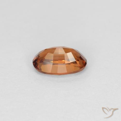 Granato cangiante naturale marrone da 0,60 ct, taglio ovale, VS