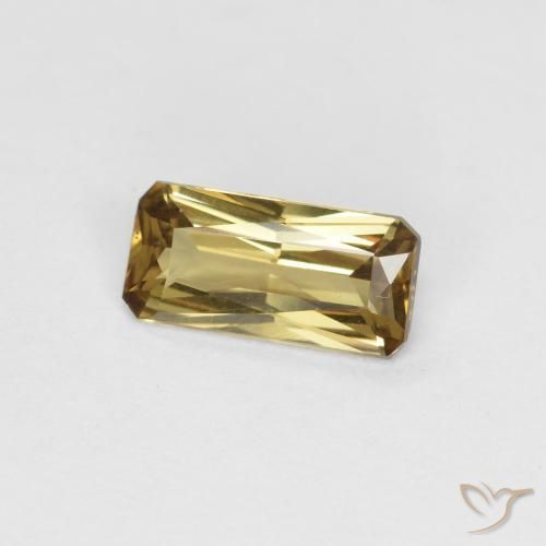 Granato cangiante Giallo dorato naturale da 0.60 ct, Ottagonale / Taglio smeraldo, VS