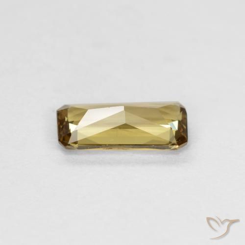 Granato cangiante Giallo dorato naturale da 0.60 ct, Ottagonale / Taglio smeraldo, VS