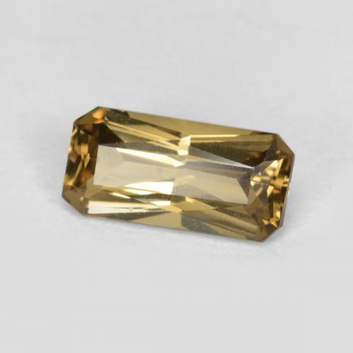 Granato cangiante Giallo medio naturale da 0.66 ct, Taglio smeraldo, VS