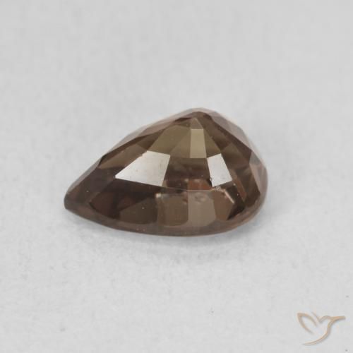 Granato cangiante Marrone Chiaro Medio naturale da 1.23 ct, Forma a pera, VVS-VS