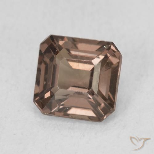 Granato cangiante naturale marrone da 0,97 ct, taglio smeraldo, VVS-VS