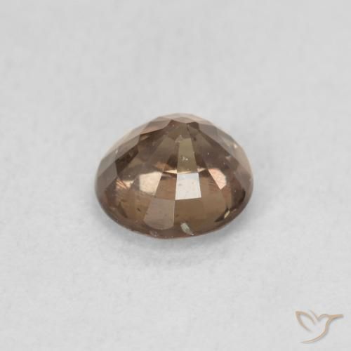 Granato cangiante naturale marrone da 0,92 ct, taglio rotondo, VS