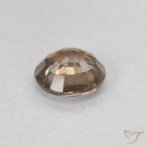 Granato cangiante naturale marrone da 0,90 ct, taglio rotondo, VS