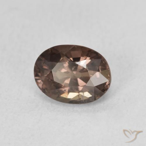Granato cangiante Marrone Chiaro Medio naturale da 1.25 ct, Ovale, VS
