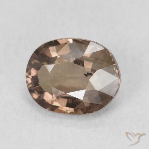 Granato cangiante Marrone Chiaro Medio naturale da 1.23 ct, Ovale, VS