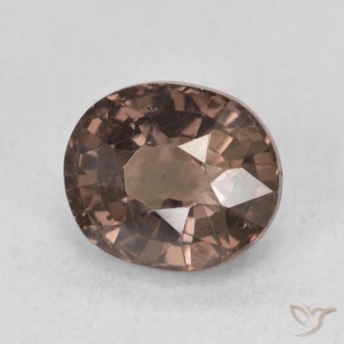 Granato cangiante Marrone Chiaro Medio naturale da 1.60 ct, Ovale, VS