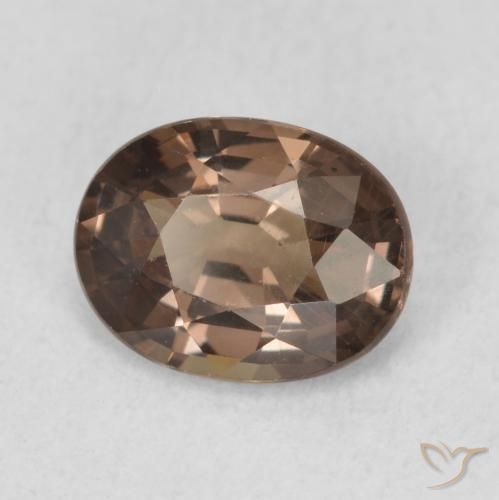 Granato cangiante Marrone Chiaro Medio naturale da 1.25 ct, Ovale, VS