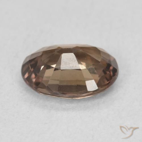 Granato cangiante Marrone Chiaro Medio naturale da 1.25 ct, Ovale, VS