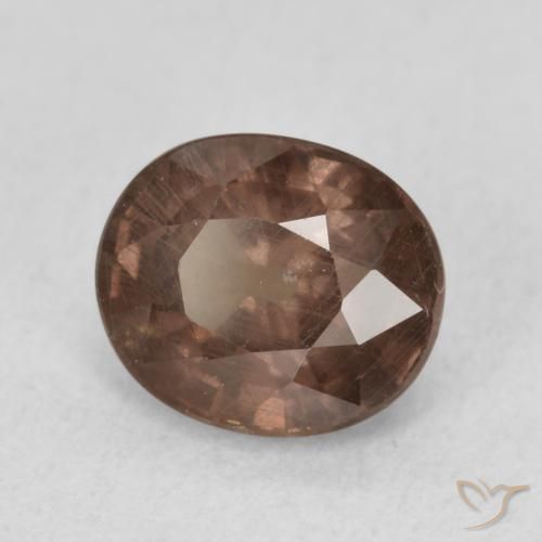 Granato cangiante Marrone Chiaro Medio naturale da 1.44 ct, Ovale, VS
