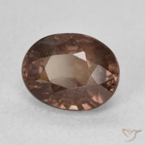 Granato cangiante Marrone Chiaro Medio naturale da 1.65 ct, Ovale, VS