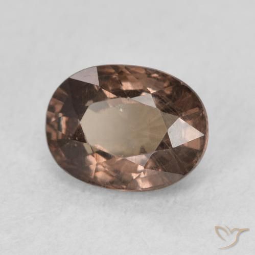 Granato cangiante Marrone Chiaro Medio naturale da 1.27 ct, Ovale, VS