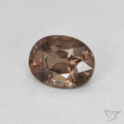 Granato cangiante Marrone Chiaro Medio naturale da 1.29 ct, Ovale, VS