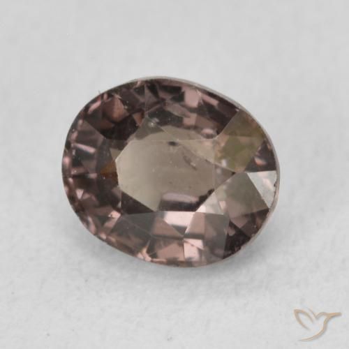 Granato cangiante Marrone scuro naturale da 1.36 ct, Ovale, VS