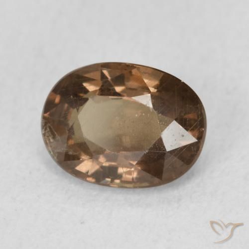 Granato cangiante Marrone scuro naturale da 1.16 ct, Ovale, VS