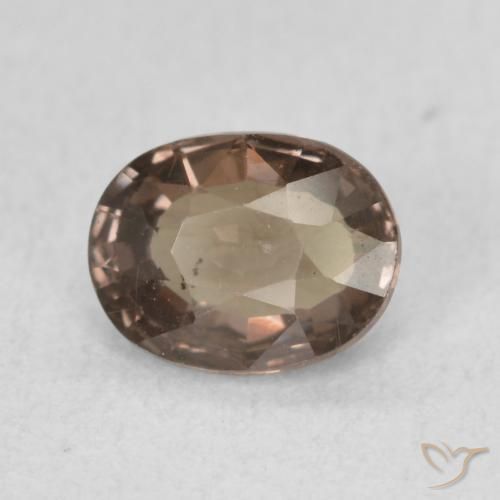 Granato cangiante Marrone scuro naturale da 0.94 ct, Ovale, VS