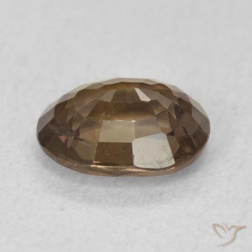 Granato cangiante Marrone scuro naturale da 1.26 ct, Ovale, VS