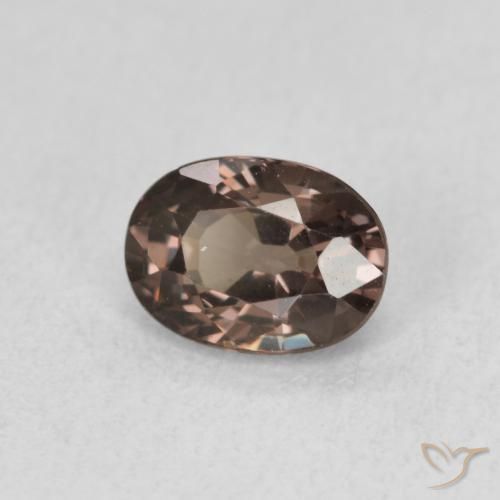 Granato cangiante naturale marrone da 1,28 ct, taglio ovale, VVS