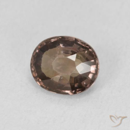 Granato cangiante Marrone medio naturale da 1.39 ct, Ovale, VVS