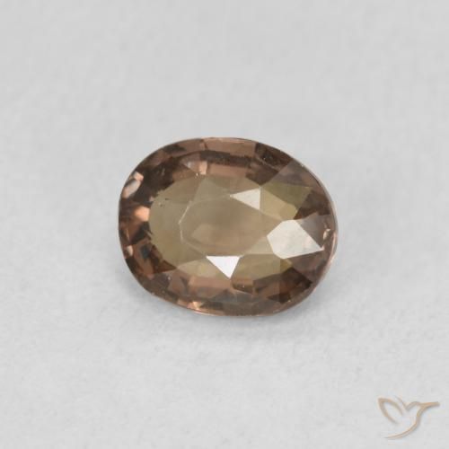 Granato cangiante Marrone medio naturale da 1.03 ct, Ovale, VVS