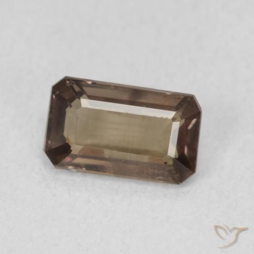 Granato cangiante Medium Dark-Brown naturale da 1.02 ct, Ottagonale / Taglio smeraldo, VS