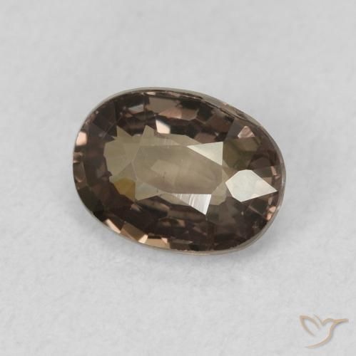 Granato cangiante marrone pecan naturale da 0.96 ct, Ovale, VVS