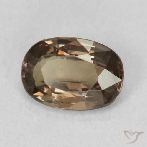 Granato cangiante Marrone Chiaro Medio naturale da 1.07 ct, Ovale, VVS-VS