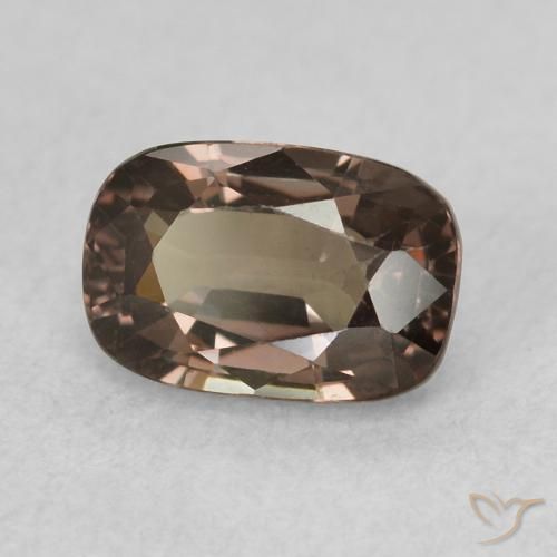 Granato cangiante Marrone Chiaro Medio naturale da 0.97 ct, Cuscino, VVS