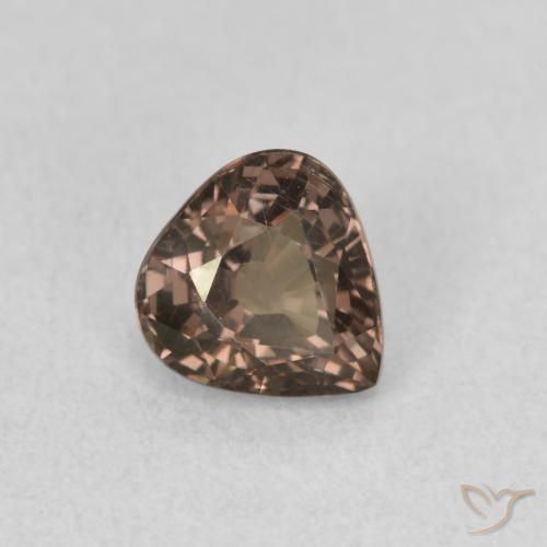 Granato cangiante Marrone Chiaro Medio naturale da 1.00 ct, Forma a pera, VS