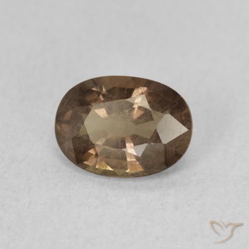 Granato cangiante Marrone Chiaro Medio naturale da 0.93 ct, Ovale, VS