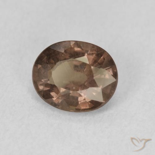 Granato cangiante Marrone Chiaro Medio naturale da 1.07 ct, Ovale, VS