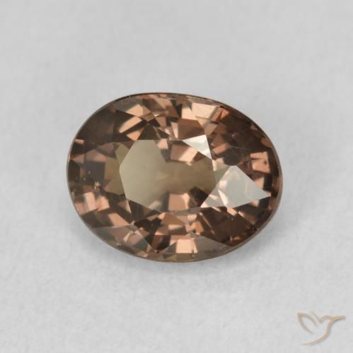 Granato cangiante Marrone Chiaro Medio naturale da 1.37 ct, Ovale, VS