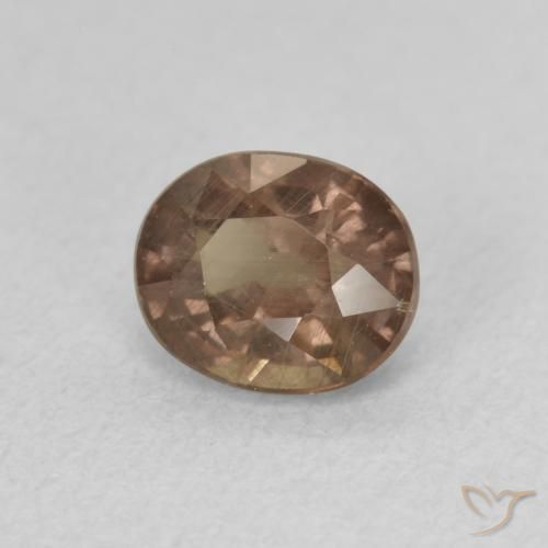Granato cangiante Marrone Chiaro Medio naturale da 1.21 ct, Ovale, VS