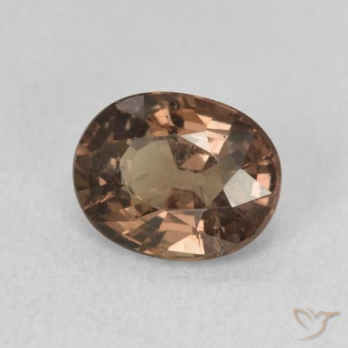 Granato cangiante Marrone Chiaro Medio naturale da 1.39 ct, Ovale, VS