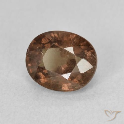Granato cangiante Marrone Chiaro Medio naturale da 1.53 ct, Ovale, VS