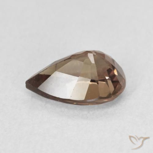 Granato cangiante Marrone scuro naturale da 1.27 ct, Forma a pera, VS