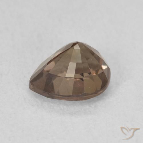 Granato cangiante Marrone scuro naturale da 0.97 ct, Forma a pera, VS