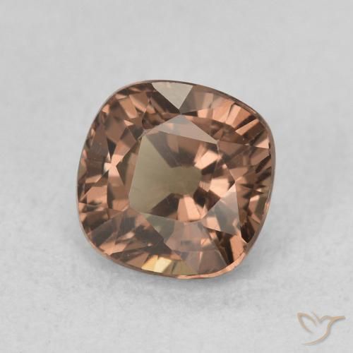 Granato cangiante Marrone scuro naturale da 1.28 ct, Cuscino, VS