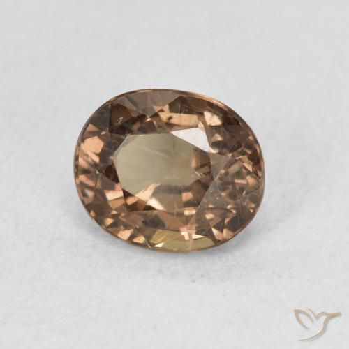 Granato cangiante Marrone scuro naturale da 0.94 ct, Ovale, VS