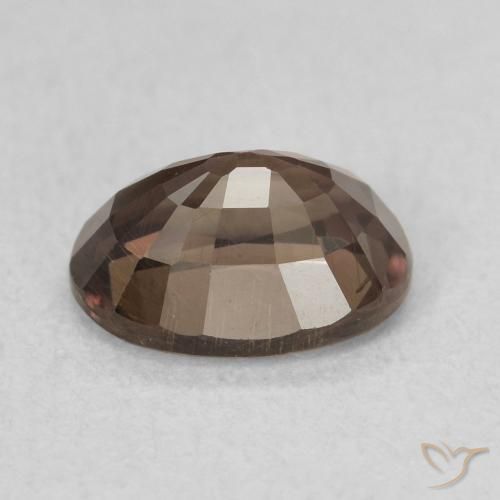Granato cangiante Marrone scuro naturale da 1.34 ct, Ovale, VS