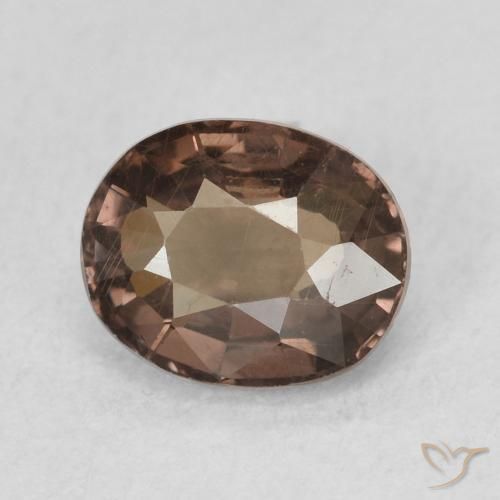 Granato cangiante Marrone scuro naturale da 1.28 ct, Ovale, VS