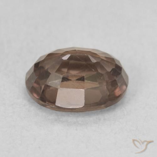 Granato cangiante Marrone scuro naturale da 1.28 ct, Ovale, VS