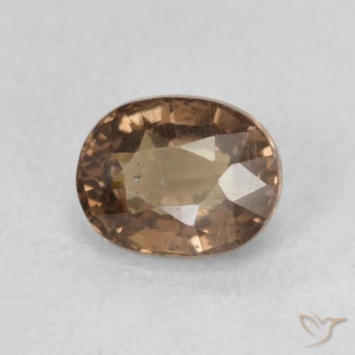 Granato cangiante Marrone scuro naturale da 0.99 ct, Ovale, VS