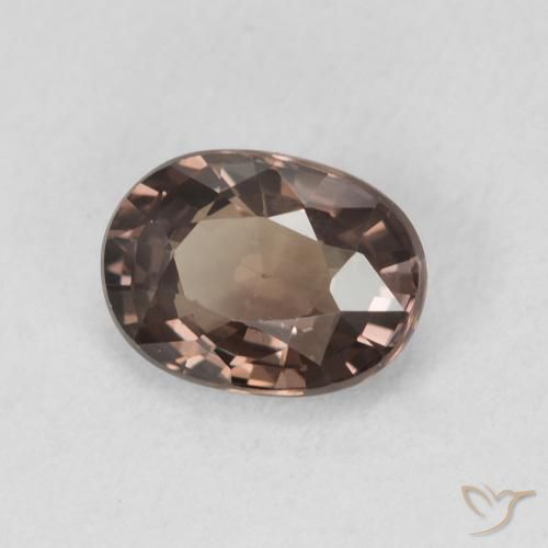 Granato cangiante Marrone scuro naturale da 1.19 ct, Ovale, VVS-VS