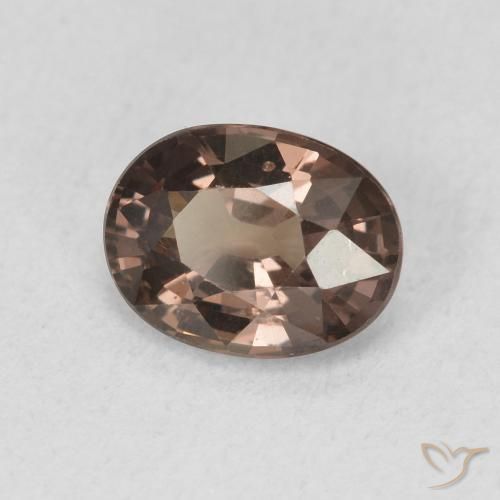 Granato cangiante Marrone scuro naturale da 1.21 ct, Ovale, VVS-VS