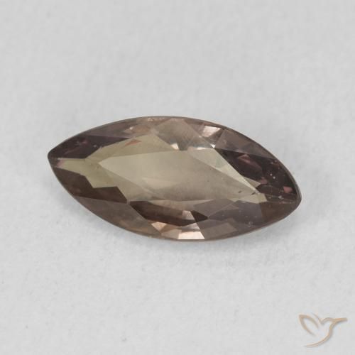 Granato cangiante Marrone scuro naturale da 1.03 ct, Taglio marquise, VVS-VS