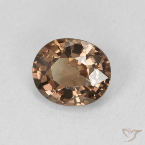 Granato cangiante Marrone scuro naturale da 1.08 ct, Ovale, VVS-VS